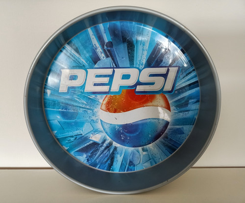 Vassoio metallo marca pepsi - vassoio,